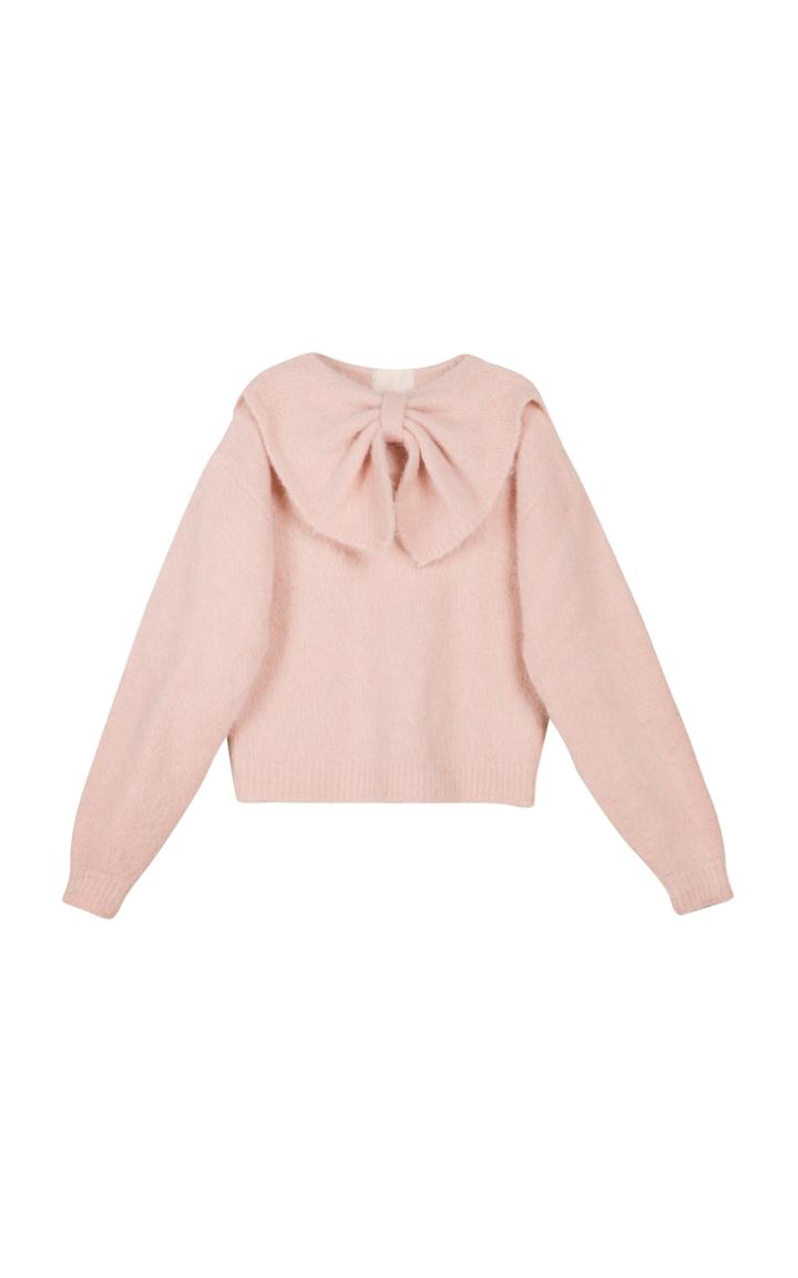 Bytimo Hairy Knit Bow Jumper