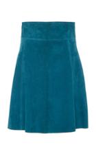 Luisa Beccaria Suede Mini Skirt