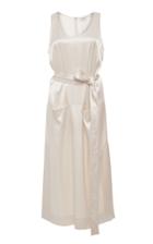 Arias Satin Sleeveless Midi Dress