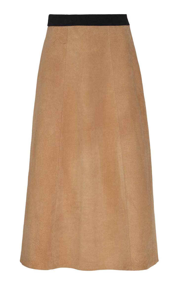 Moda Operandi Albus Lumen High-rise Suede Skirt Size: 6