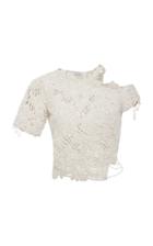 Jonathan Simkhai Pearl Hand Crochet Blouse