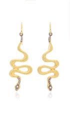 Moda Operandi Arman Sarkisyan 22k Gold And Diamond Snake Earrings