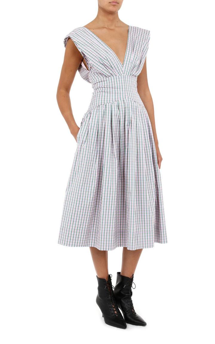 Moda Operandi Philosophy Di Lorenzo Serafini Gingham Poplin Midi Dress