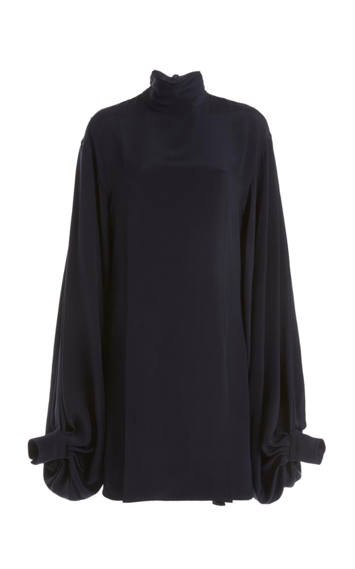 Moda Operandi Victoria Beckham Balloon-sleeve Double-faced Crepe Mini Dress