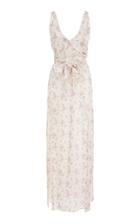 Loveshackfancy Kendall Bow-tie Detailed Floral-print Silk Dress Size: