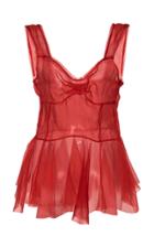 Nevenka The Dancers Peplum Silk-organza Blouse