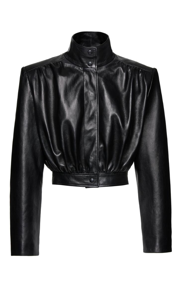 Moda Operandi Magda Butrym Cropped Leather Jacket