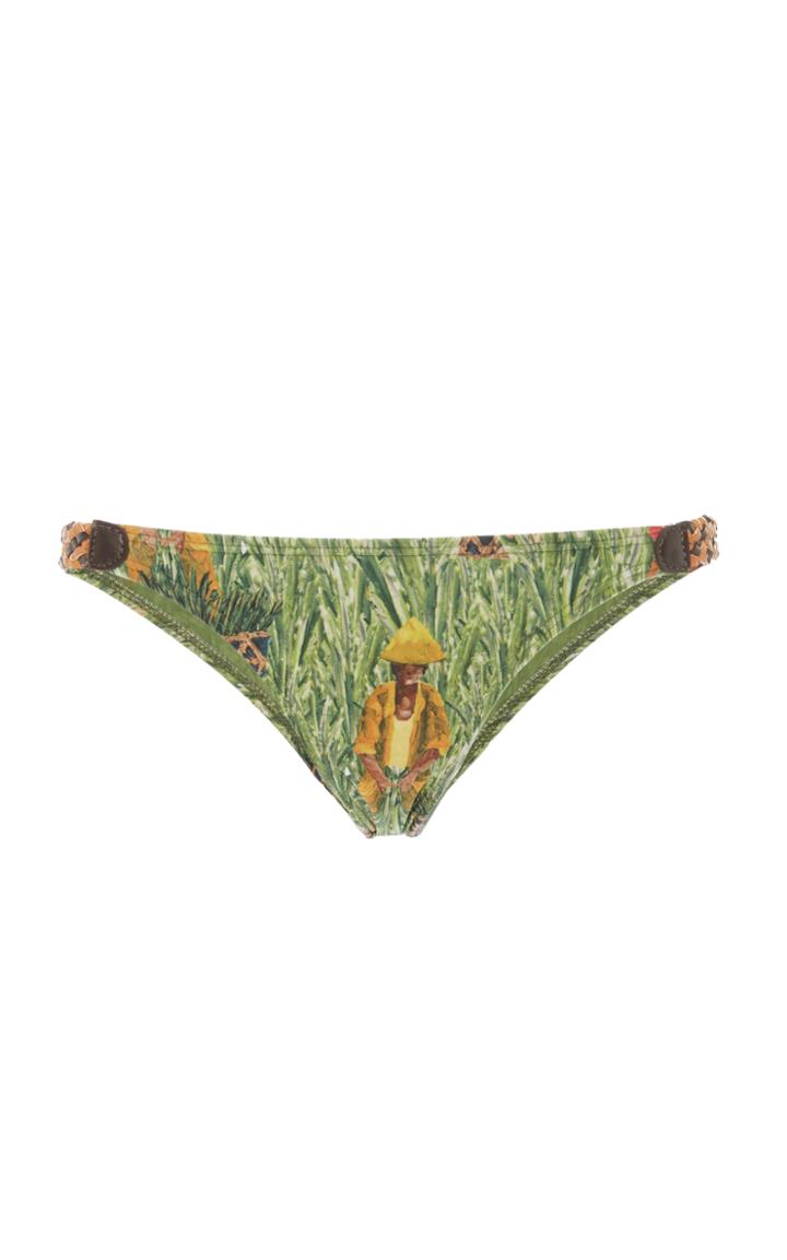 Agua De Coco Printed String Bikini Bottom