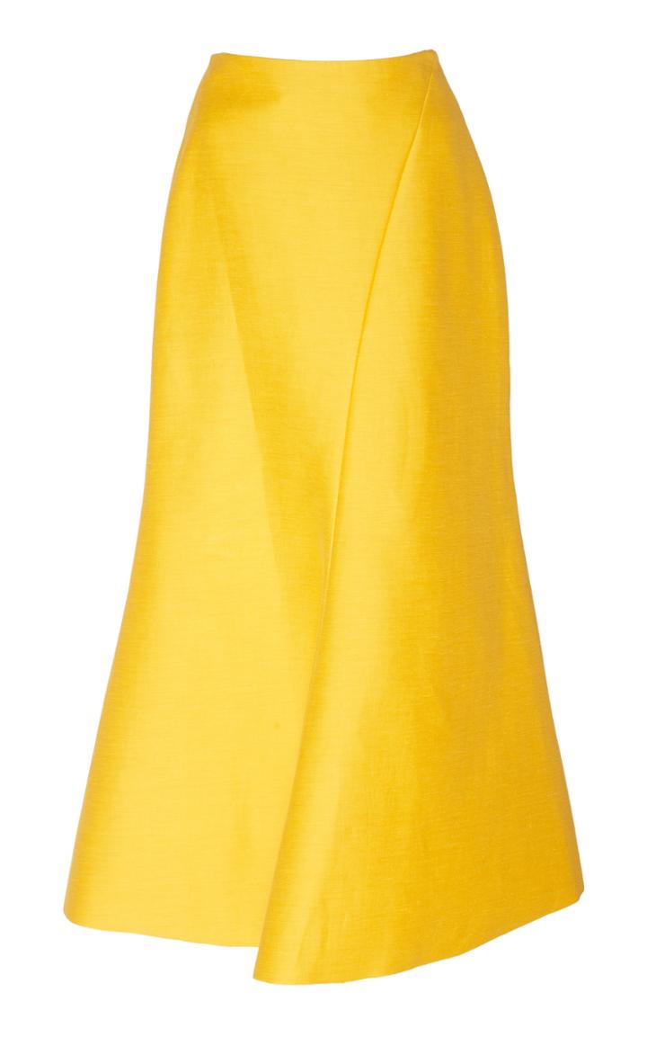 Acler Selkin Citrus Linen Skirt