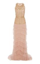 J. Mendel Tiered Sequin Gown