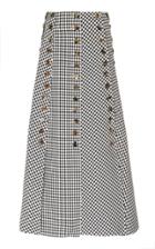 A.w.a.k.e. Gingham Paneled Skirt