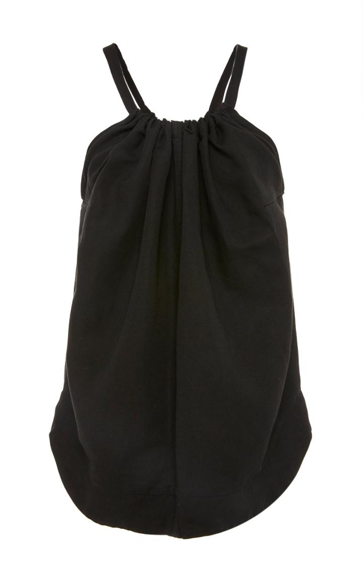 Bassike Gathered Linen-jersey Tank