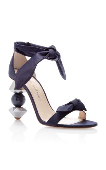 Camilla Elphick Crystal Tips Midnight Sandal
