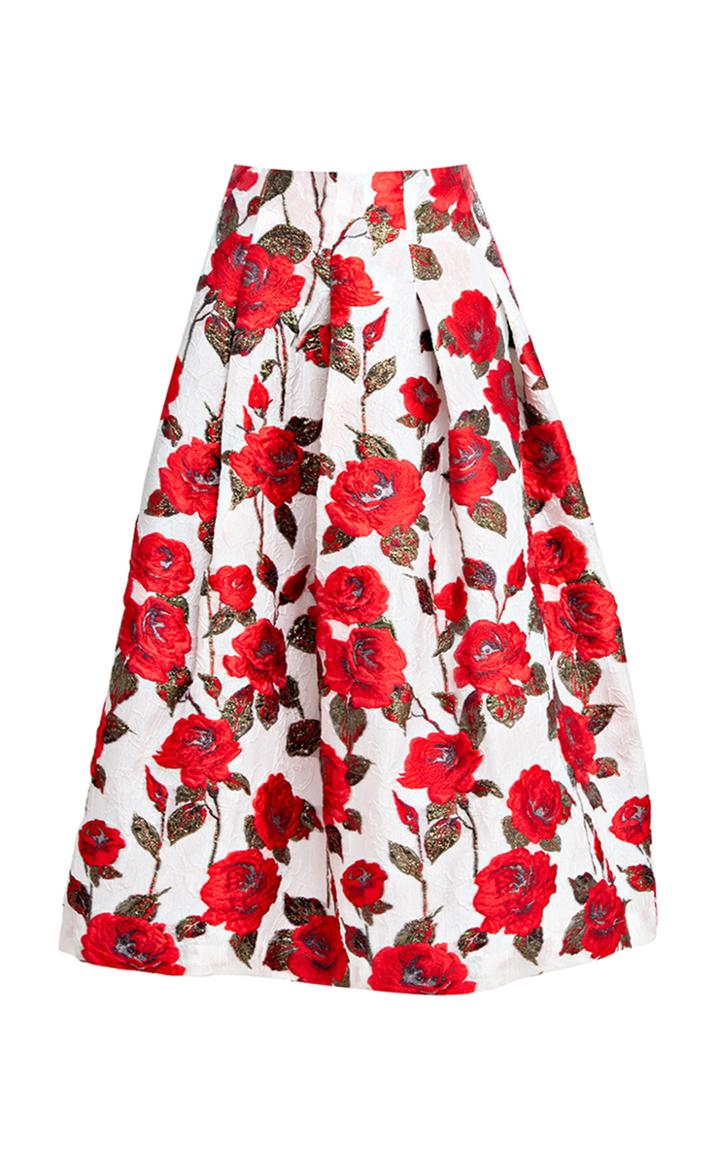 Bambah Rojo Floral Midi Skirt
