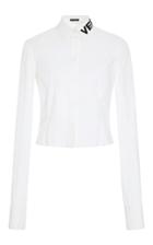 Versace Mock Neck Cropped Top