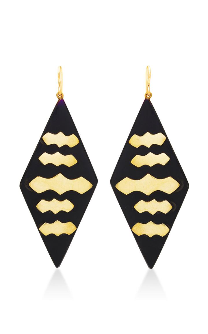 Ashley Pittman Elimu Earring Dark Horn