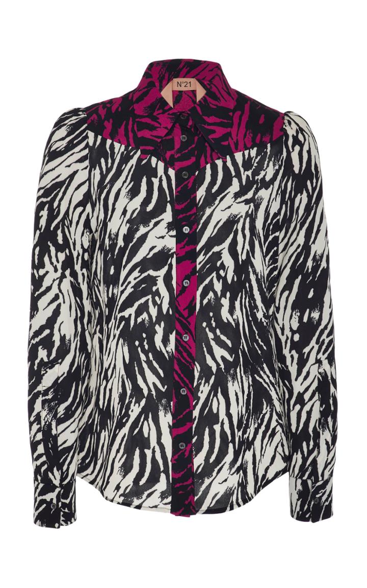 N 21 N&deg;21 Trisha Contrast Printed Shirt