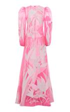 Moda Operandi Valentino Two-tone Embroidered Silk Gown Size: 36