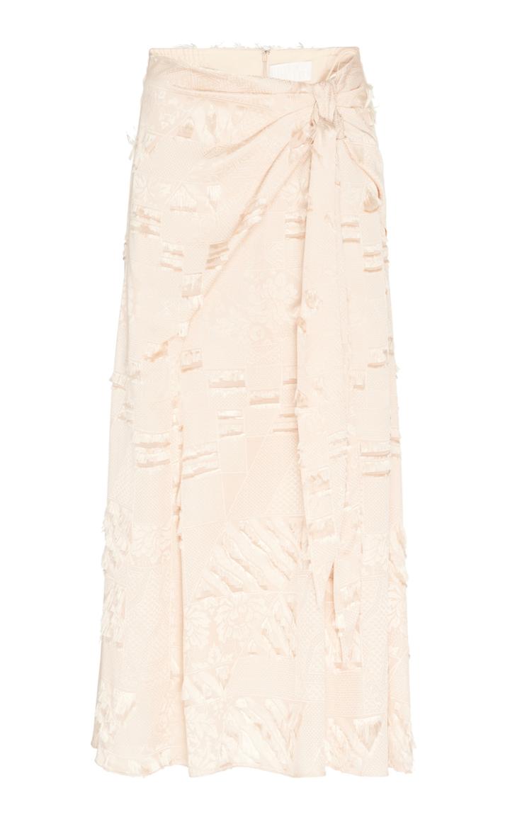 Peter Pilotto Fringe Jacquard Tie Skirt