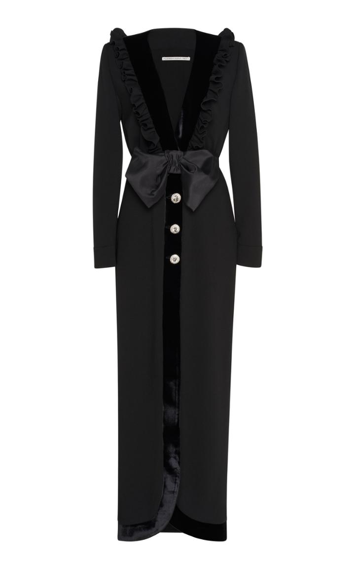 Alessandra Rich Crepe Wool Dress