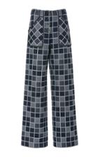 Rosetta Getty Check Straight Jeans