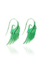 Noor Fares Green Wing Earrings