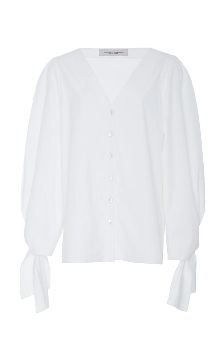 Carolina Herrera V-neck Blouse