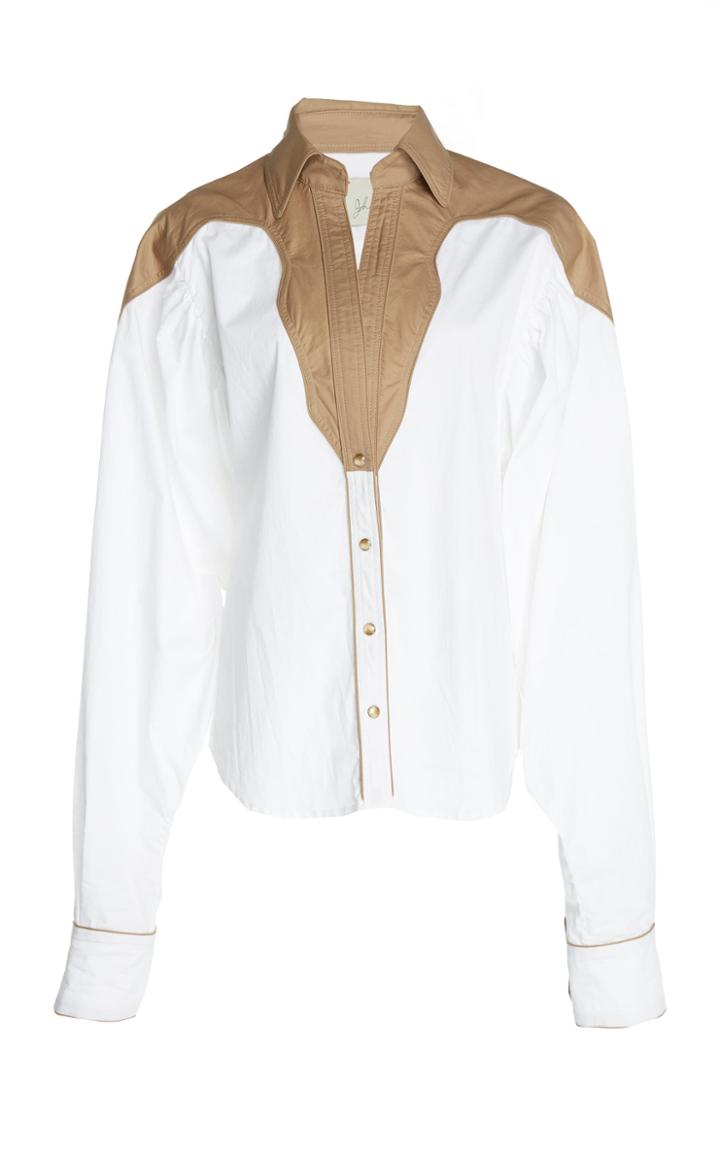 Johanna Ortiz Stretch Cotton Poplin Mapale Shirt