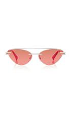 Moda Operandi Adam Selman X Le Specs The Coupe Metal Cat-eye Sunglasses