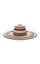 Yestadt Millinery Martinique Striped Straw Sunhat