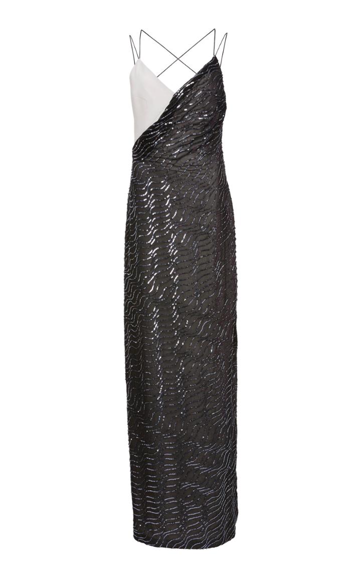 Jeffrey Dodd Asymmetric Bodice Gown