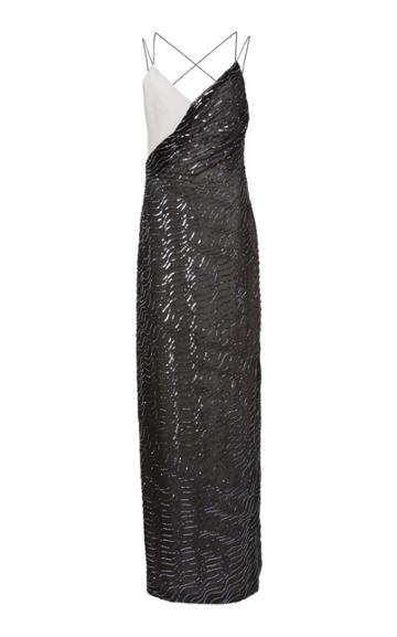 Jeffrey Dodd Asymmetric Bodice Gown