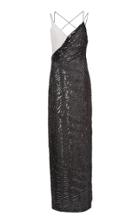 Jeffrey Dodd Asymmetric Bodice Gown