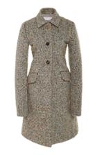 Marina Moscone Irving Embellished Wool-blend Coat