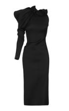 Maticevski Plumeria One Shoulder Midi Dress