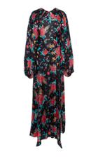 Moda Operandi Attico Floral-print Crepe De Chine Dress Size: 38