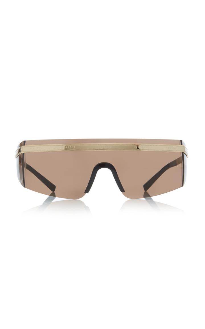 Versace D-frame Gold-tone Sunglasses