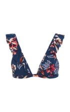 Tori Praver Adriana Ruffle Tri Bikini Top
