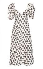 Moda Operandi Andres Otalora San Felipe Polka-dot Linen Midi Dress Size: 0