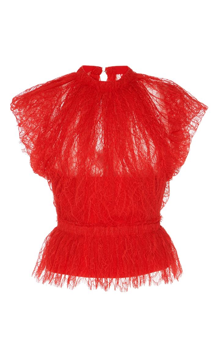 Emilio De La Morena Cap Sleeve Top
