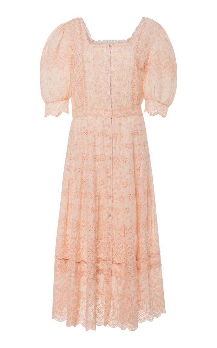 Loveshackfancy Helena Cotton Midi Dress