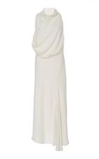 Acler Indiannah Draped Crepe Maxi Dress Size: 4