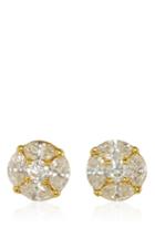 Fruzsina Keehn Marquise Diamond Stud Earrings