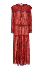 Isabel Marant Toile Eina Ruffled Floral-print Cotton-voile Maxi Dress
