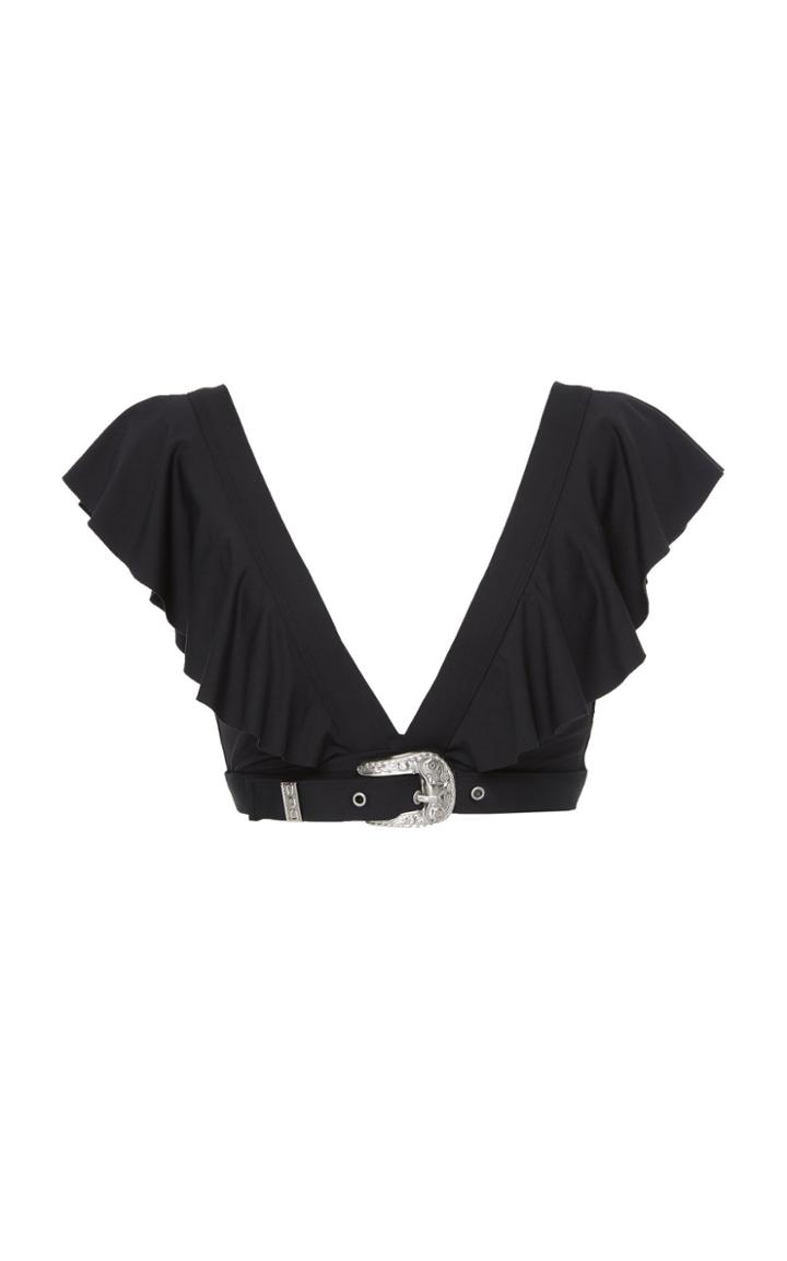 Onia + Weworewhat Willa Belted Bikini Top