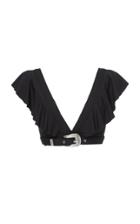 Onia + Weworewhat Willa Belted Bikini Top