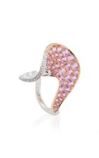 Reza M'o Exclusive: Spirale Pink Sapphire Ring
