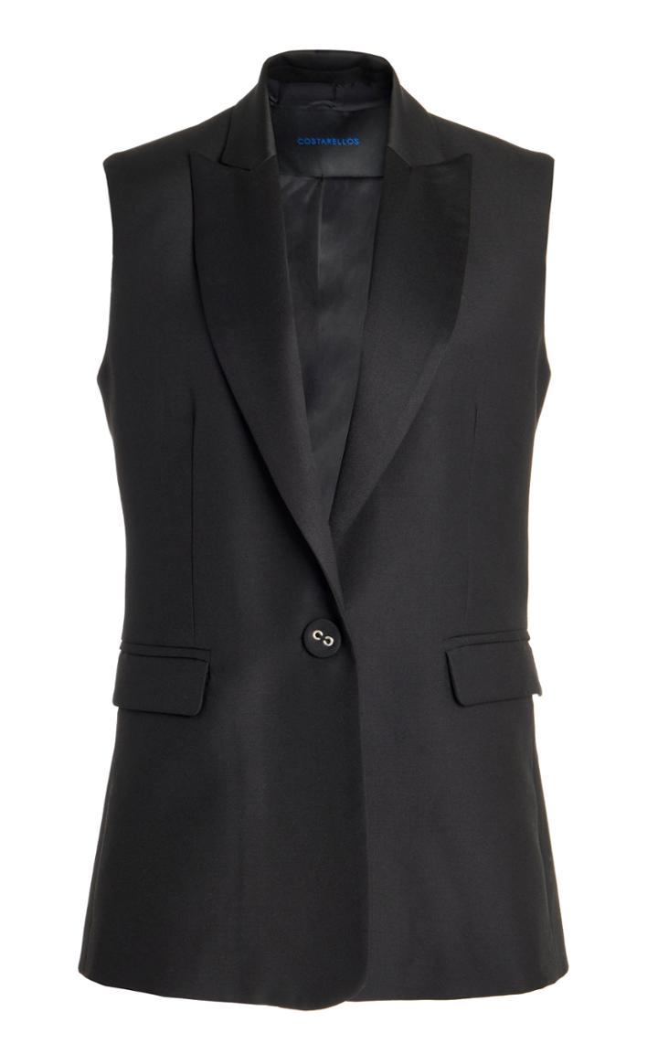 Moda Operandi Costarellos Emmeline Refined Wool Tailored Vest
