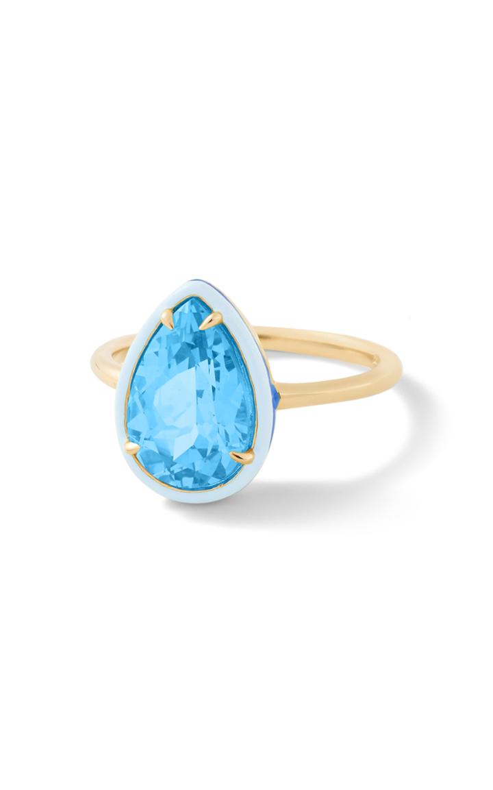 Moda Operandi Alison Lou Blue Topaz Pear Cocktail Ring