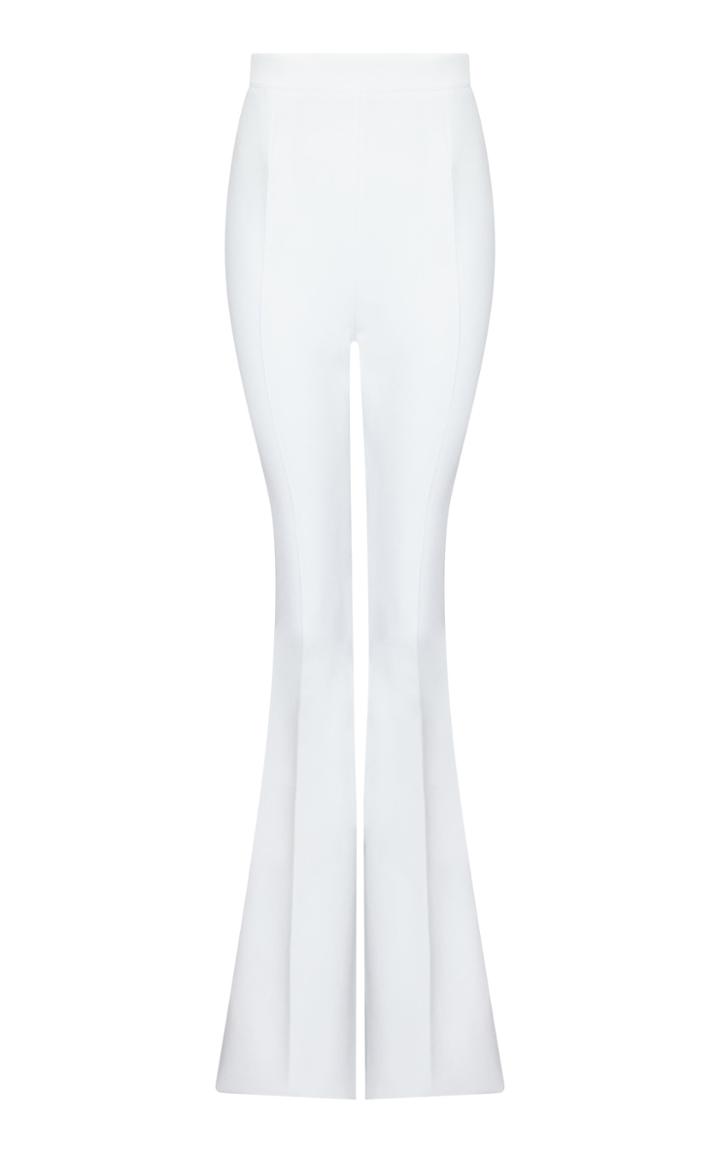Safiyaa Halluana Crepe Flared Trousers Size: 34